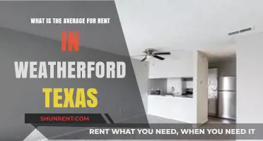 Weatherford, Texas Rent Averages: What to Expect in 2023