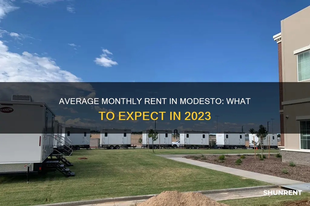 what is the average monthly rent in modesto