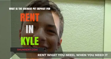 Average Pet Deposit for Rent in Kyle: What to Expect