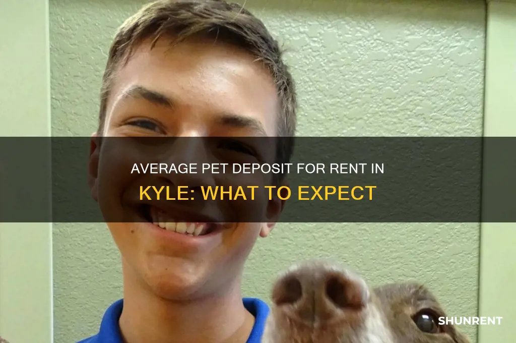 what is the average pet deposit for rent in kyle