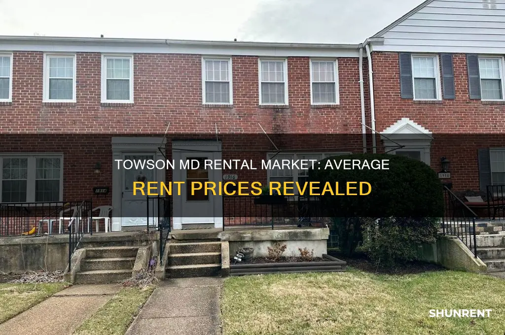 what is the average price of rent in towson md