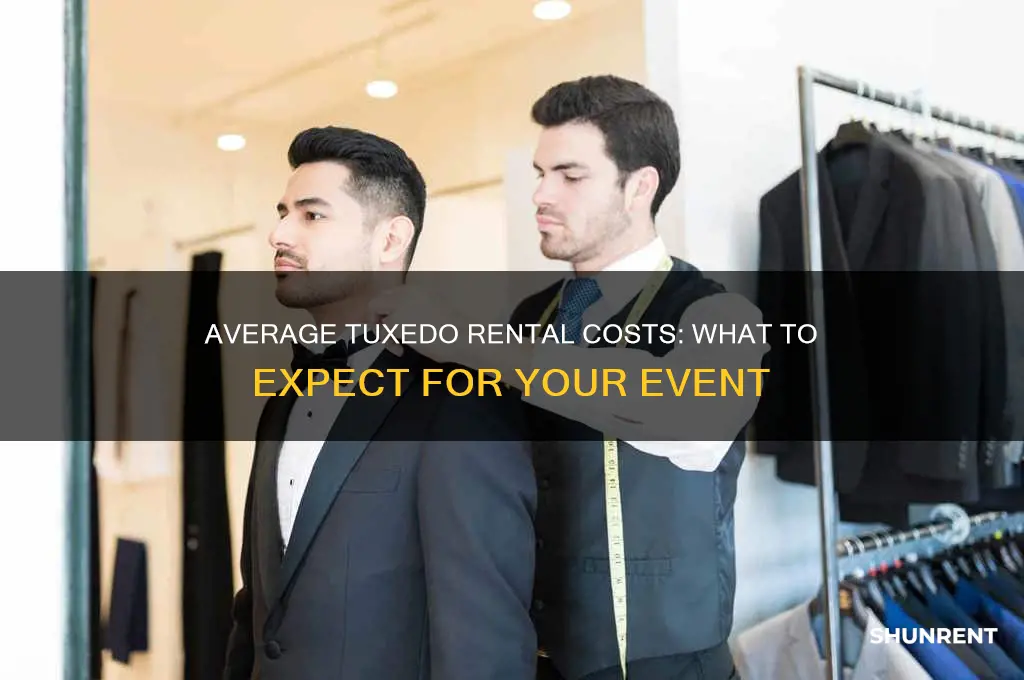what is the average price to rent a tuxedo