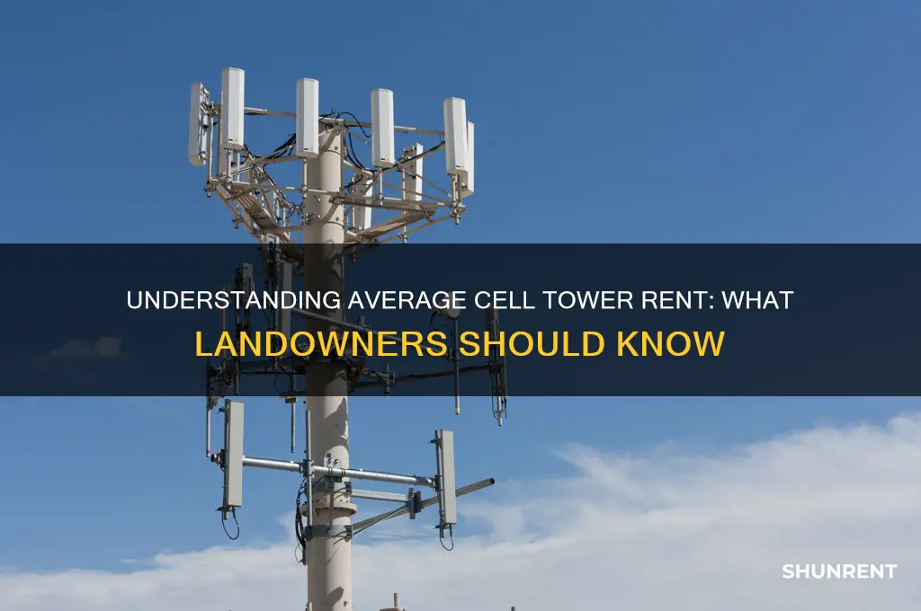 what is the average rent for a cell tower