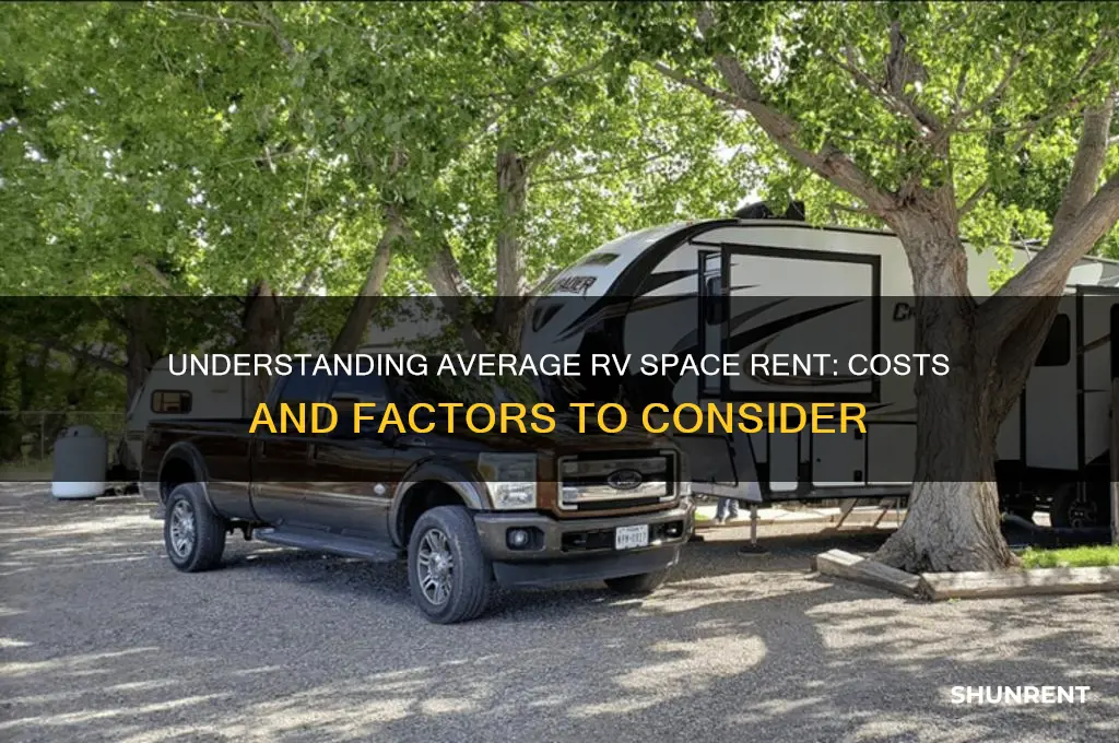 what is the average rent for an rv space