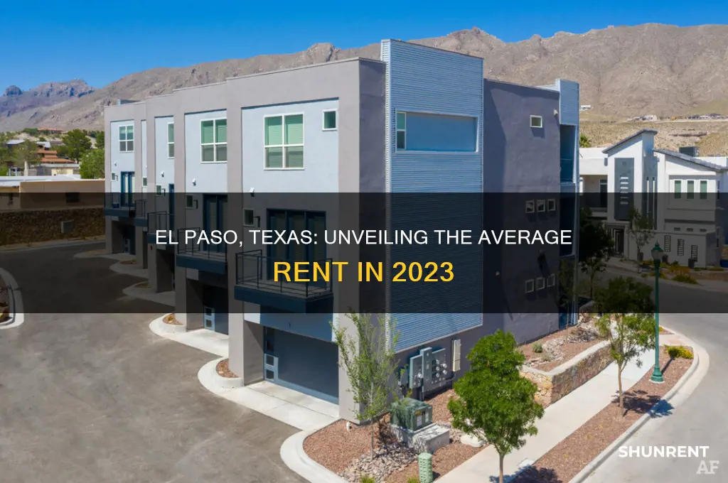 what is the average rent for el paso texas