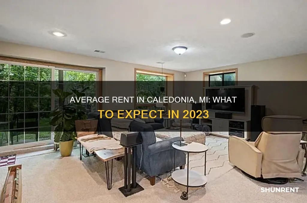 what is the average rent in caledonia mi