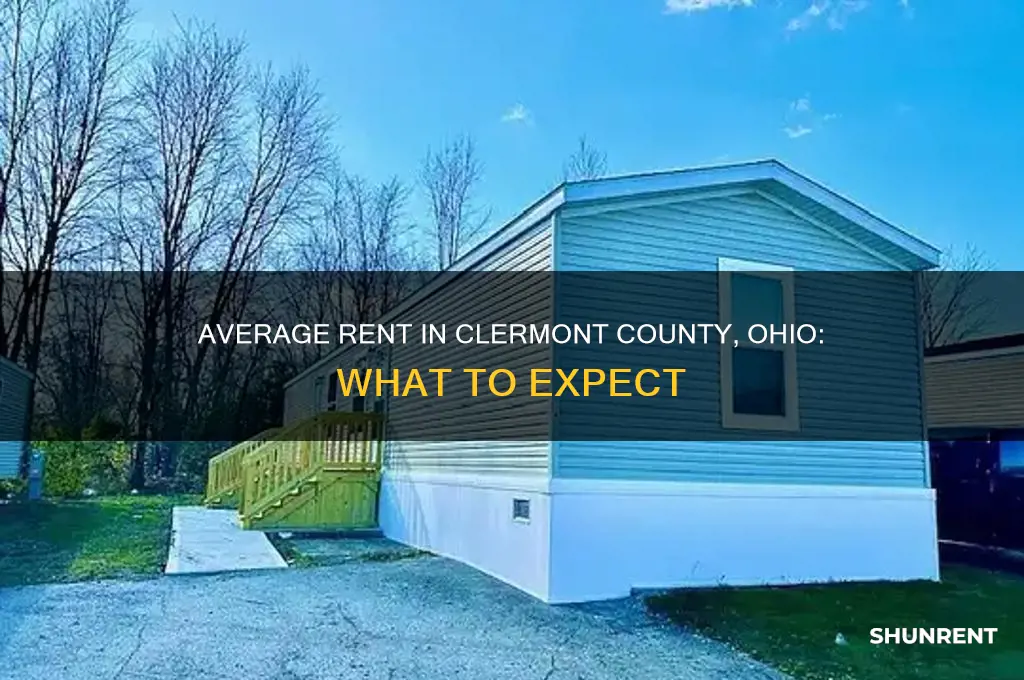 what is the average rent in clermont county ohio