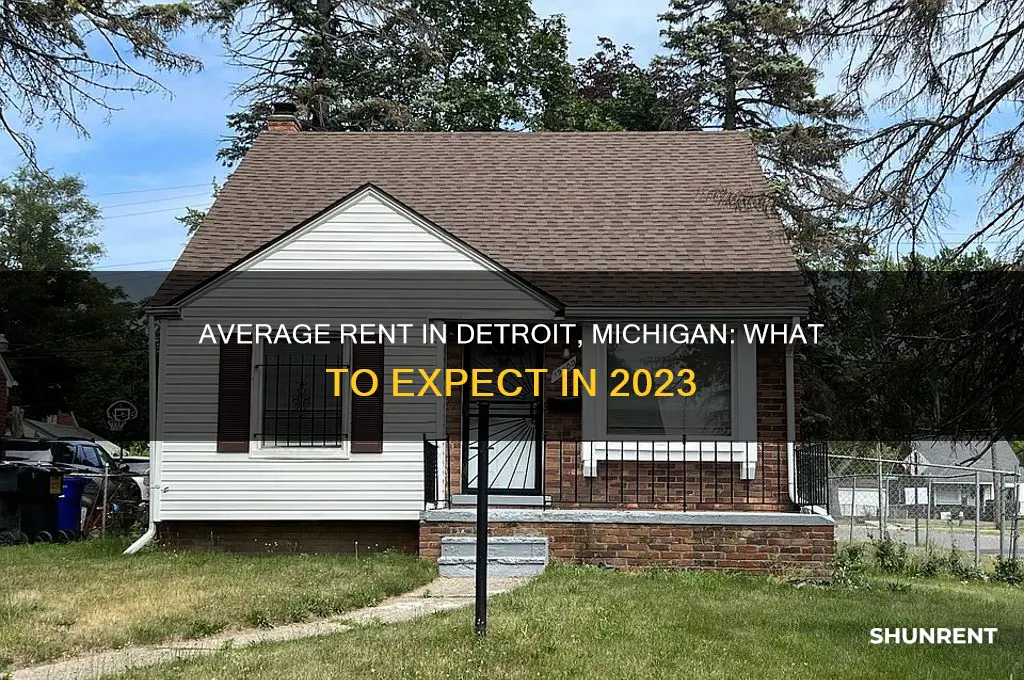 what is the average rent in detroit michigan