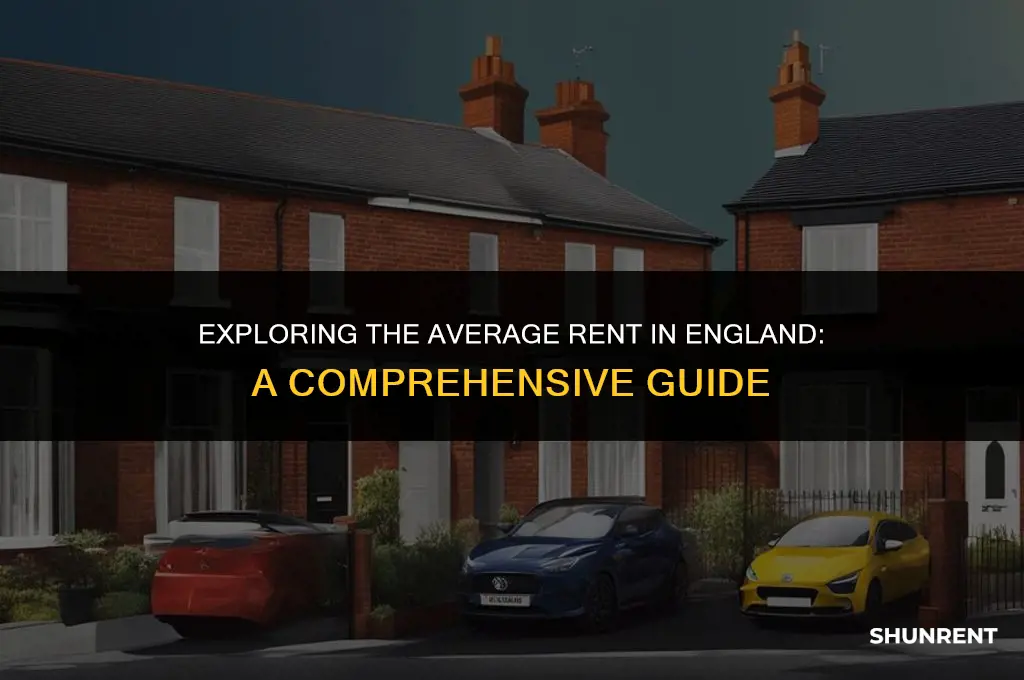 what is the average rent in england