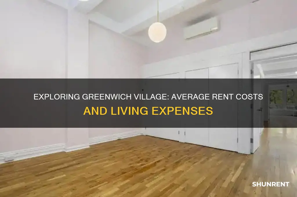 what is the average rent in greenwich village