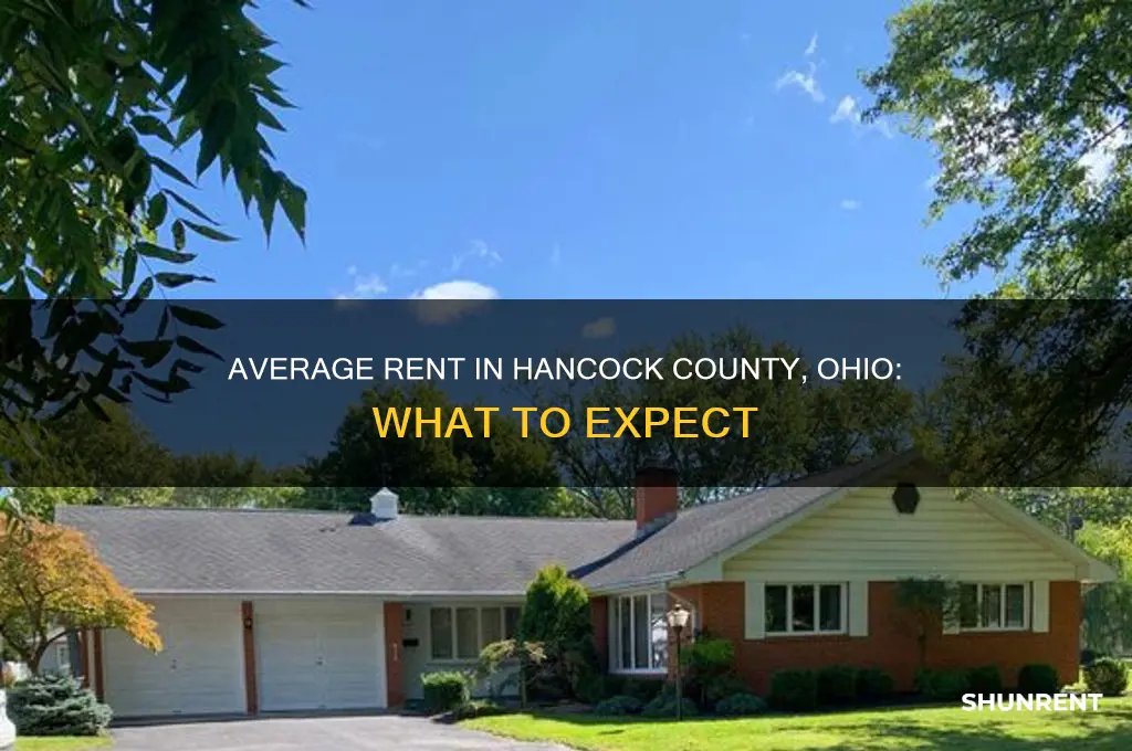 what is the average rent in hancock county ohio