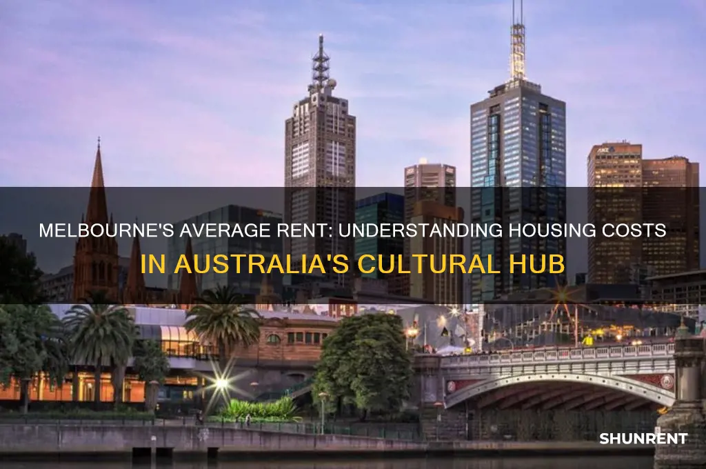 what is the average rent in melbourne australia