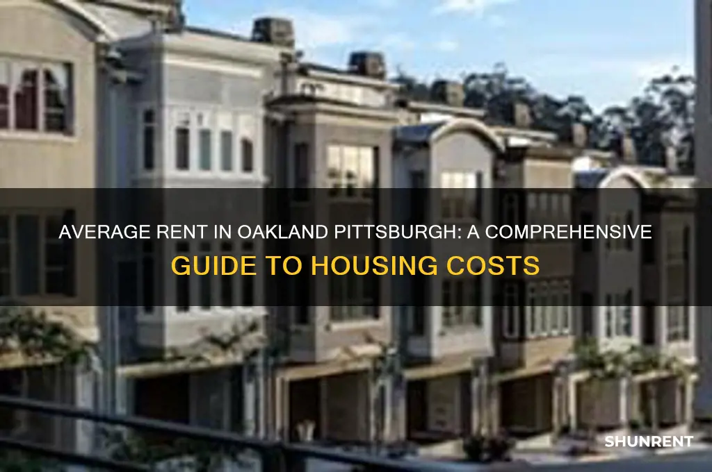 what is the average rent in oakland pittsburgh