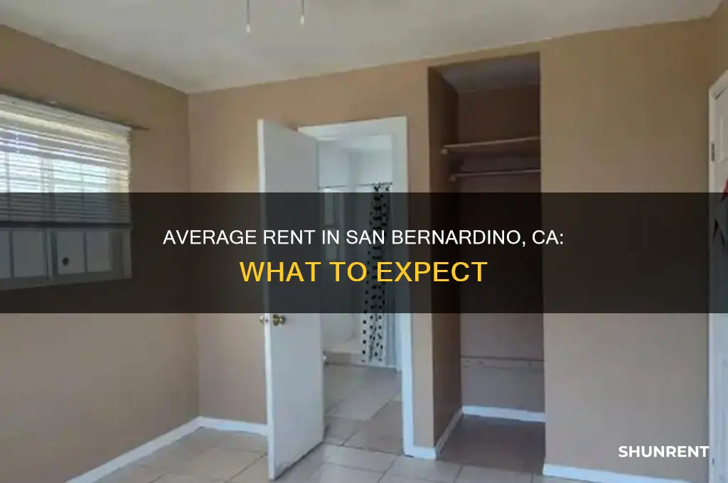 what is the average rent in san bernardino ca