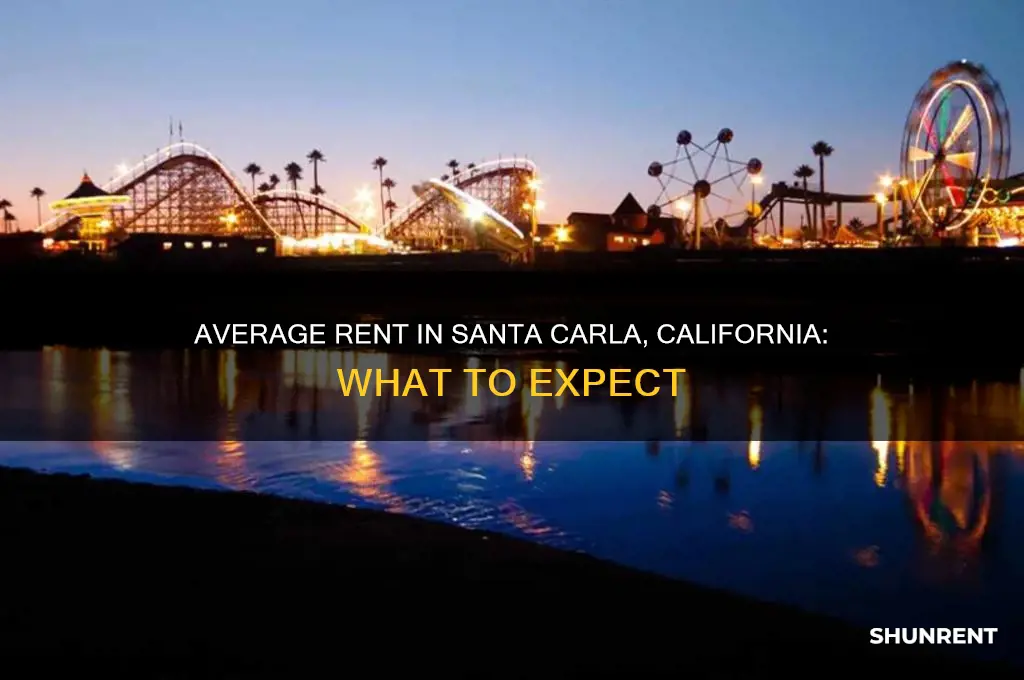 what is the average rent in santa carla california