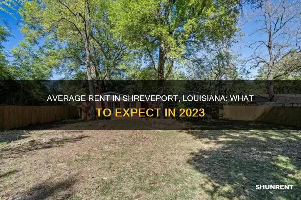 what is the average rent in shreveport louisiana