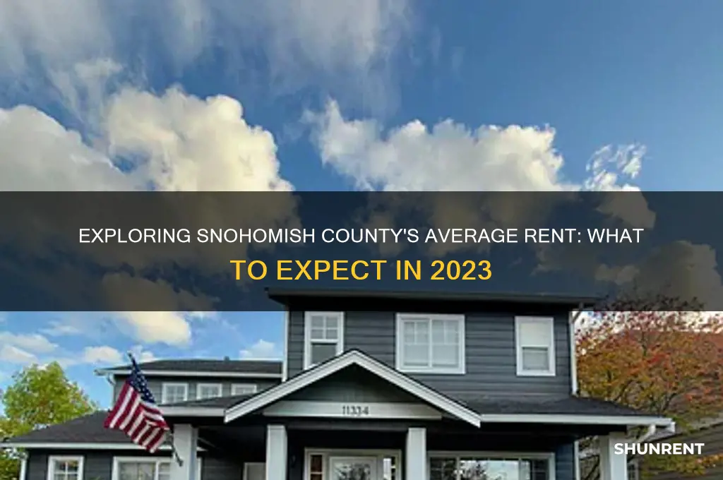 what is the average rent in snohomish county