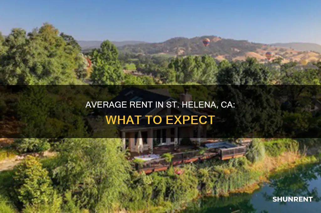 what is the average rent in st helena ca