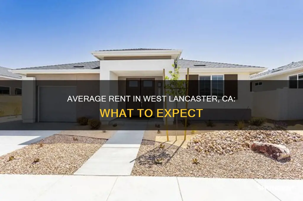 what is the average rent in west lancaster ca