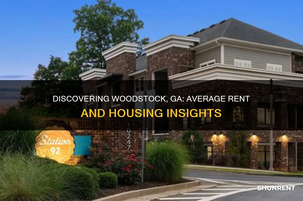 what is the average rent in woodstock ga