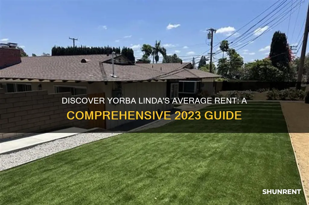 what is the average rent in yorba linda