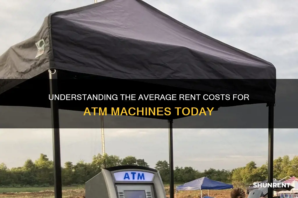 what is the average rent of an atm