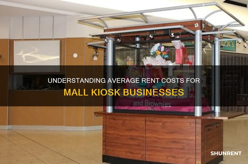 what is the average rent on a mall kiosk