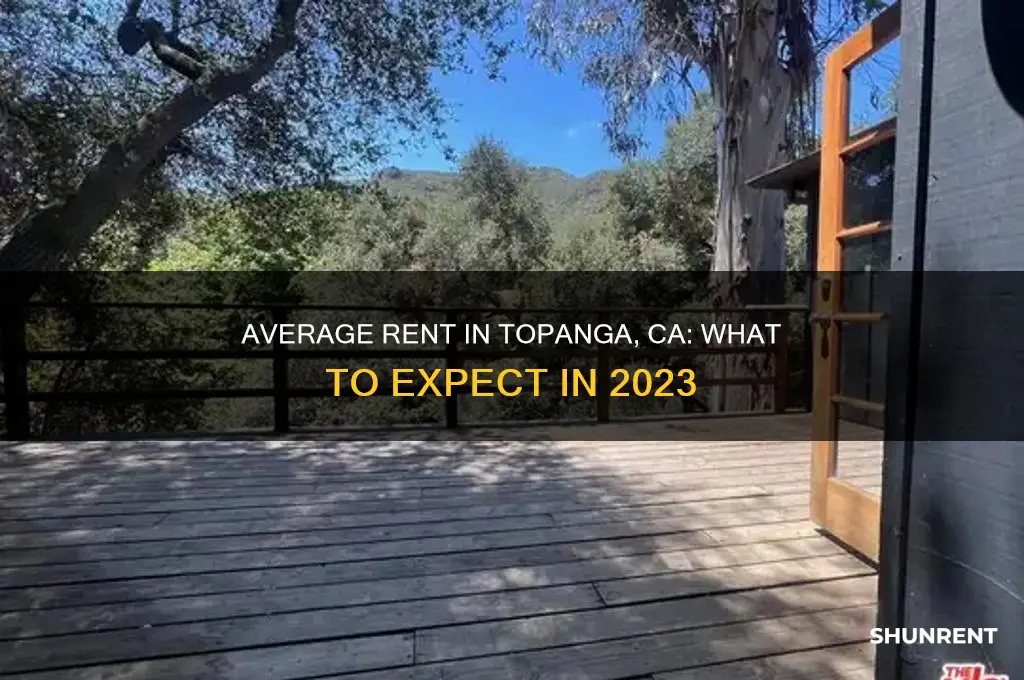 what is the average rent payment in topanga ca