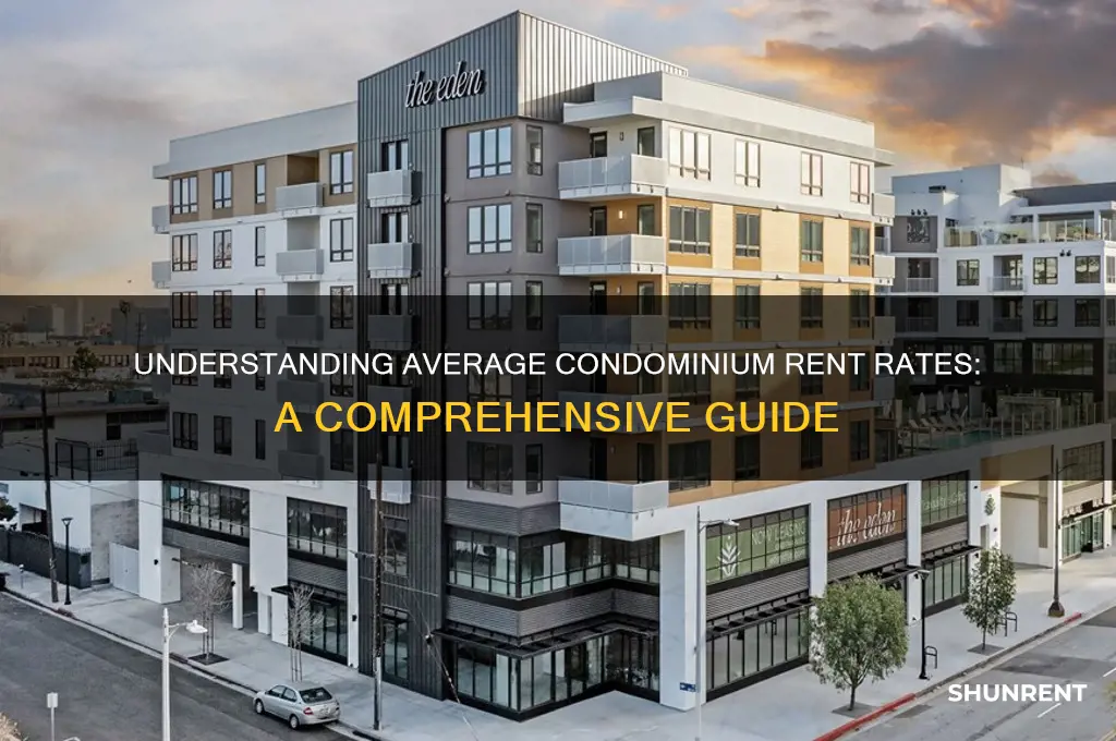 what is the average rent rate for a condominium