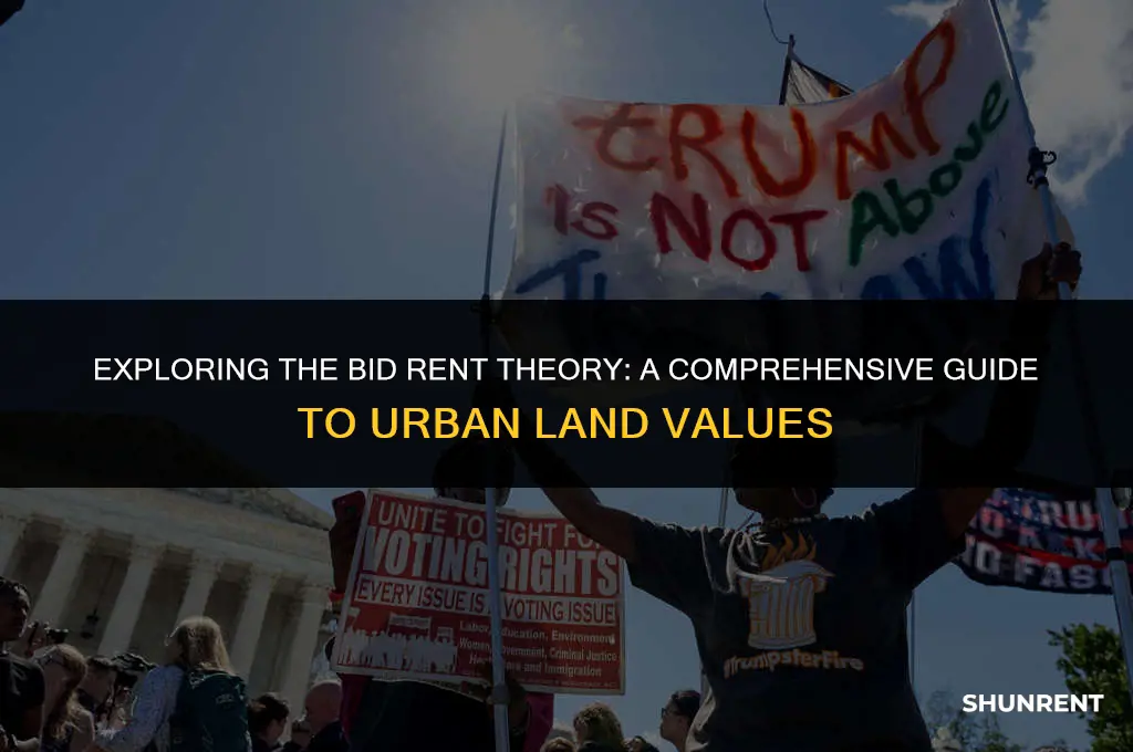 what is the bid rent theory explaining