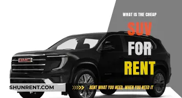 Affordable Adventures: Discover the Cheapest SUVs for Rent