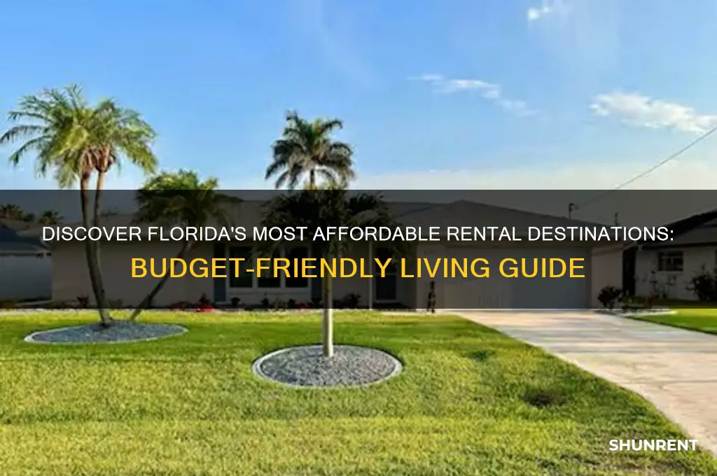 what is the cheapest place to rent in florida