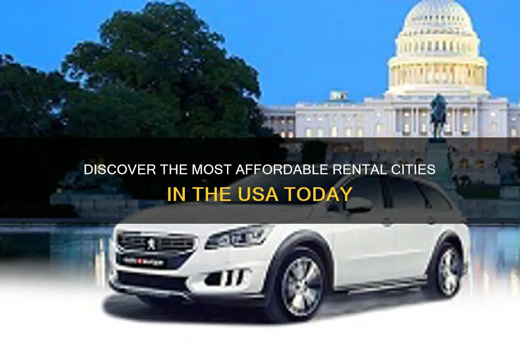 what is the cheapest place to rent in the usa