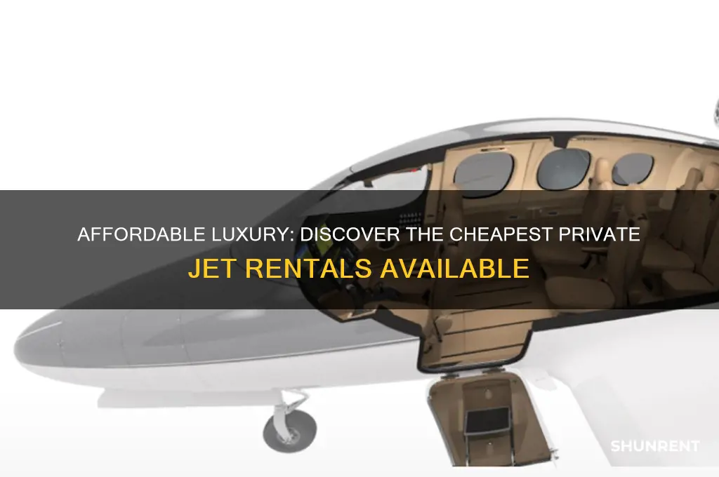 what is the cheapest private jet to rent
