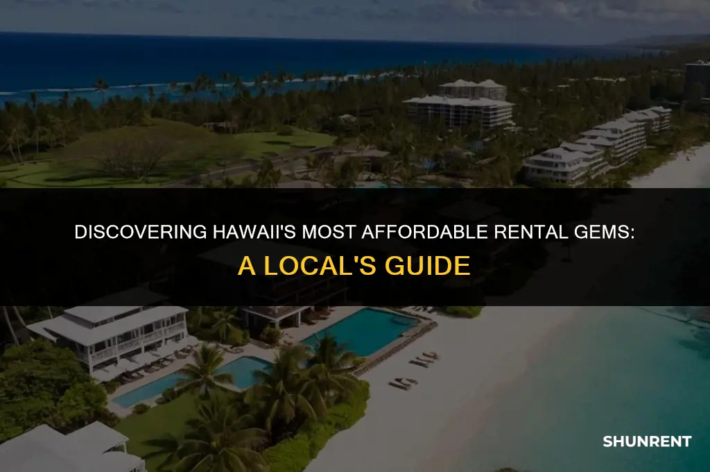 what is the cheapest rent in hawaii