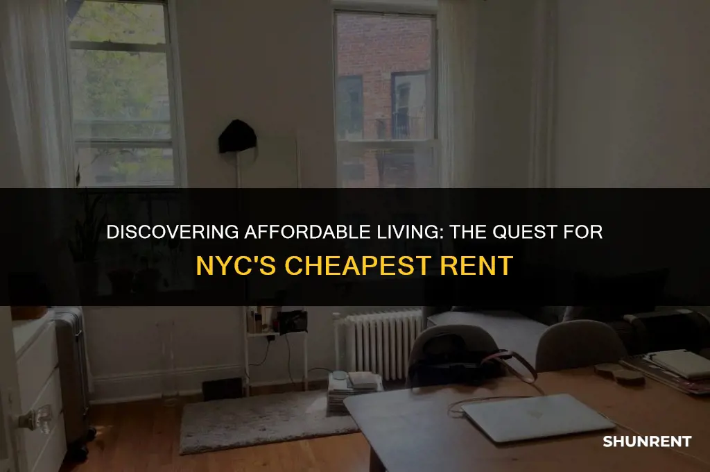 what is the cheapest rent in nyc
