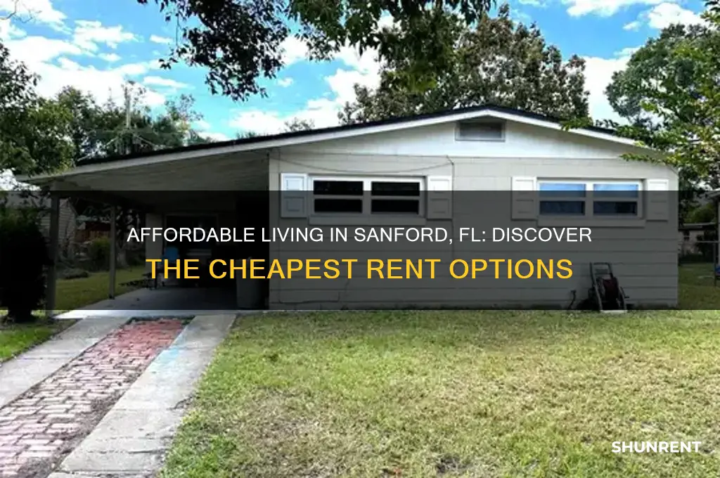 what is the cheapest rent in sanford fl