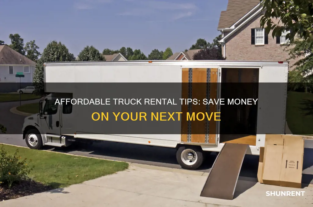 what is the cheapest way to rent a truck