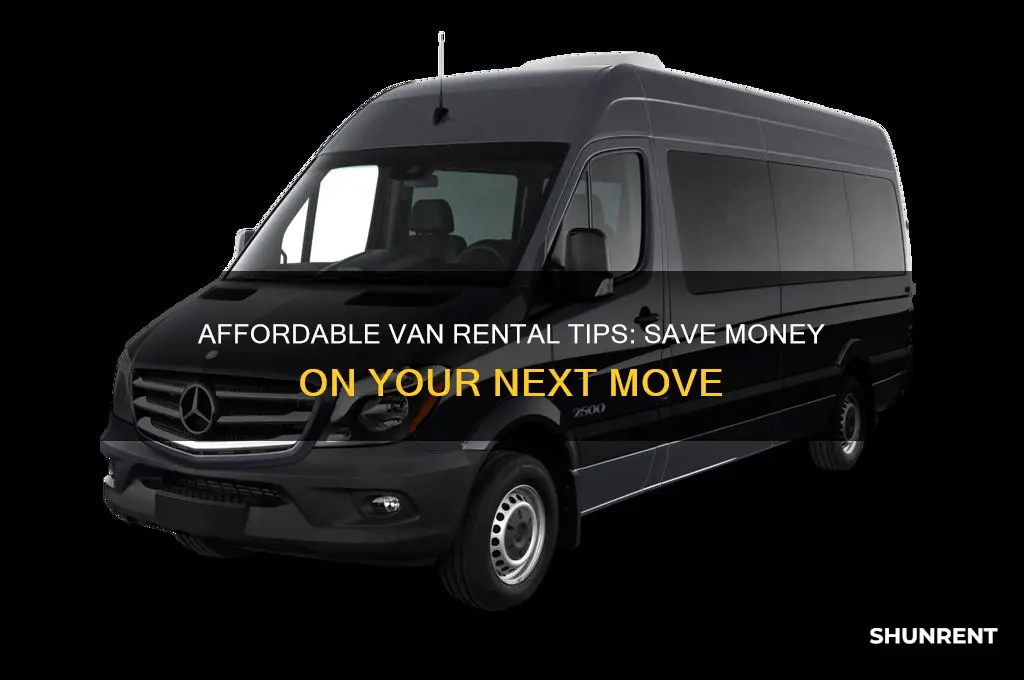 what is the cheapest way to rent a van