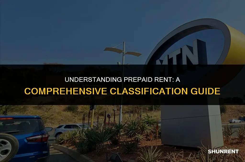 what is the classification of prepaid rent
