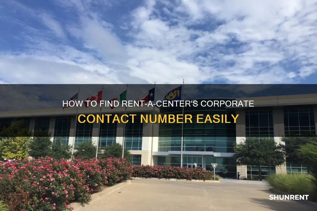 what is the corporate number for rent a center