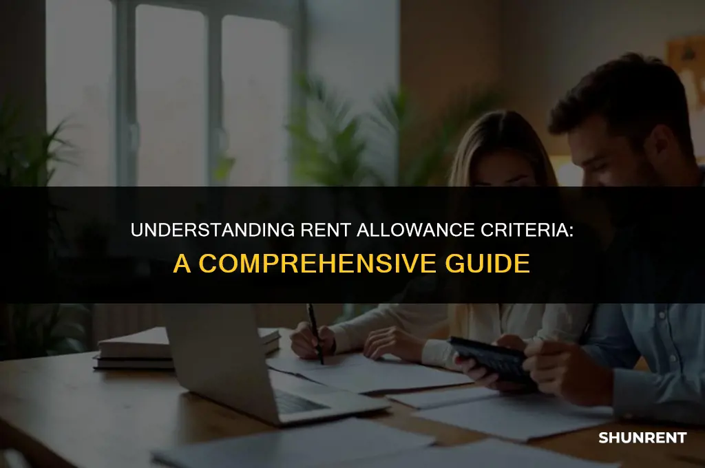 what is the criteria for rent allowance