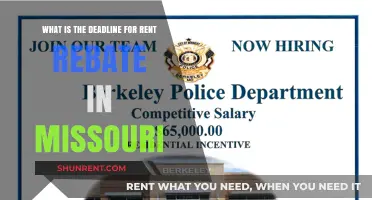 Missouri Rent Rebate Deadline: When to Apply for Your Refund