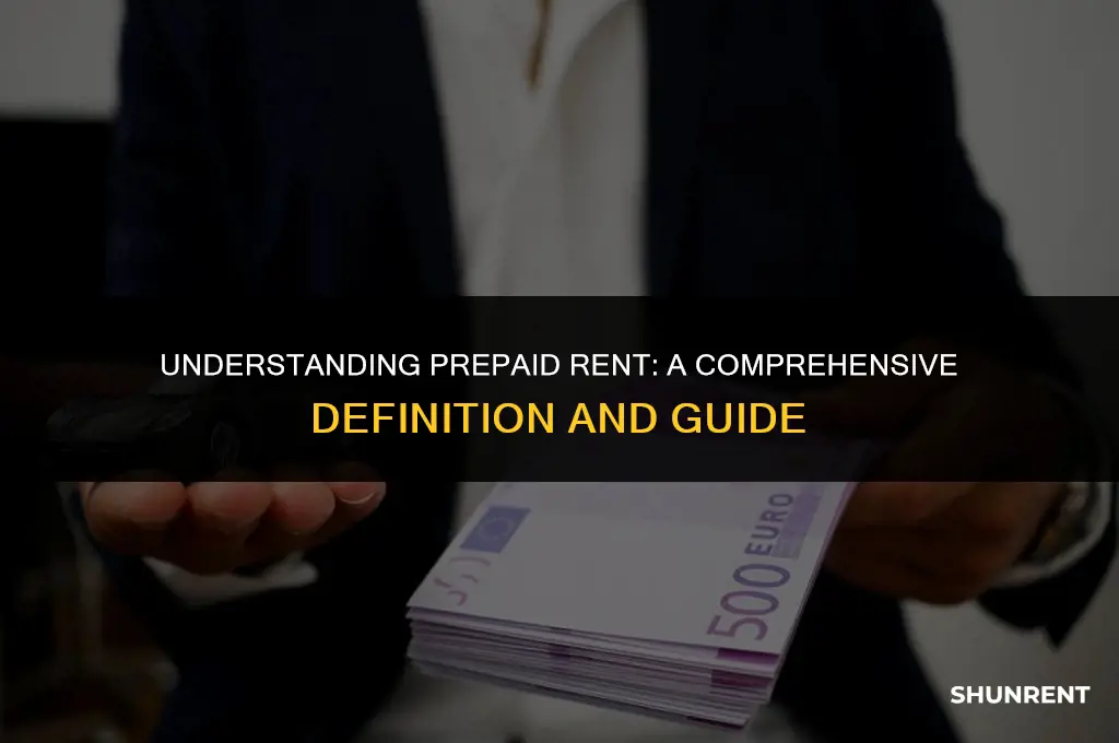 what is the definition of prepaid rent