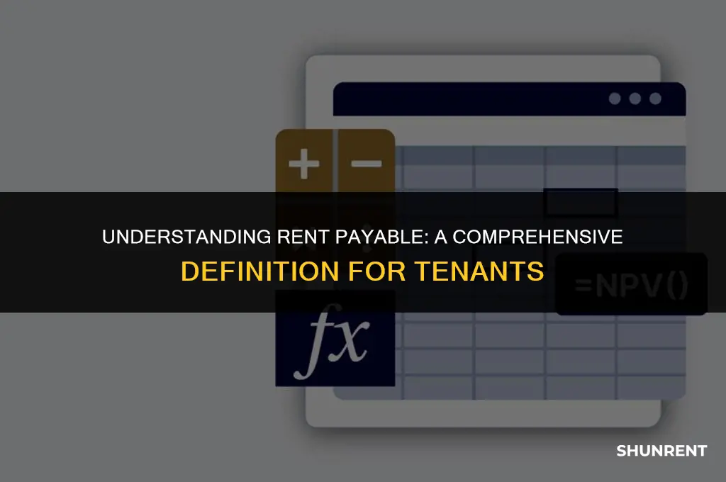 what is the definition of rent payable