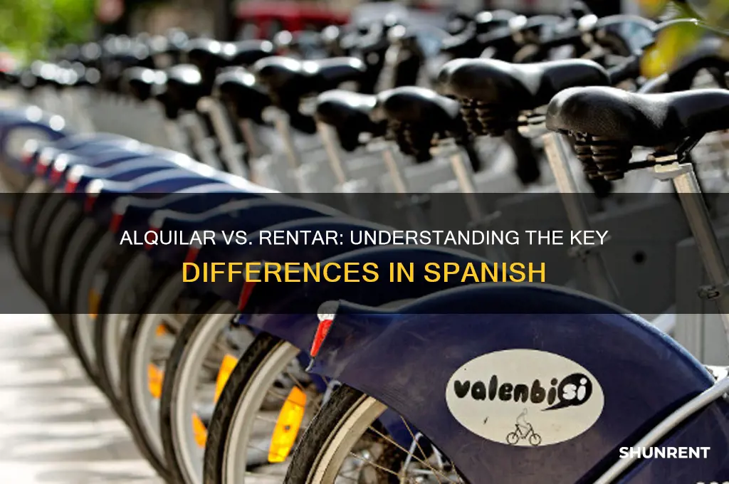 what is the difference between alquilar and rentar