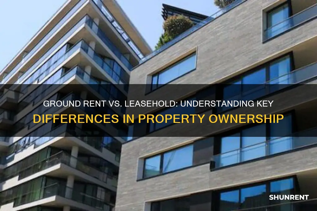what is the difference between ground rent and leasehold