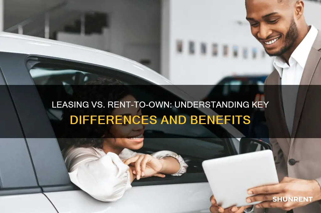 what is the difference between leasing and rent to own