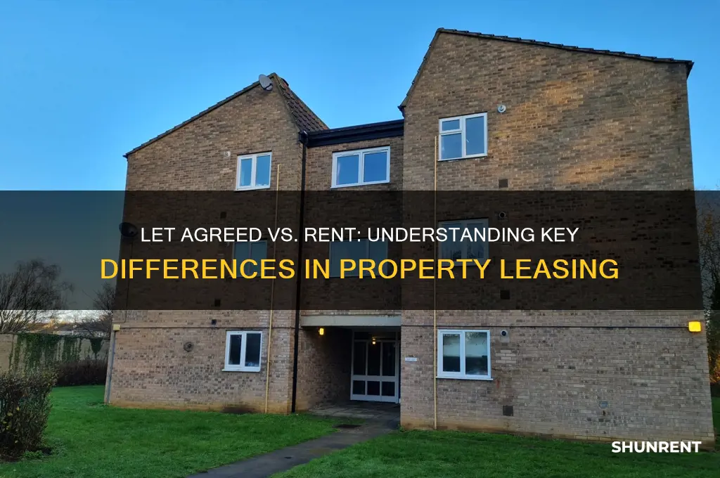 what is the difference between let agreed and rent