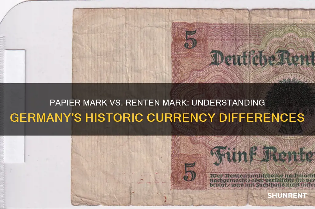 what is the difference between papier mark and renter mark